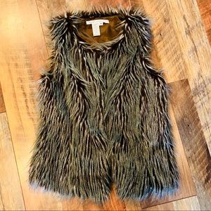 MAX STUDIO Furry/Feather Vest